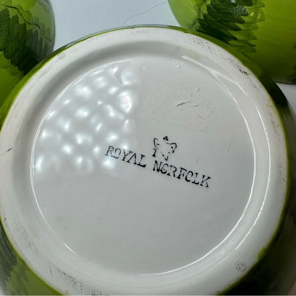 Royal Norfolk Hand Painted Watermelon Stoneware Salad Bowls‎ 5.5